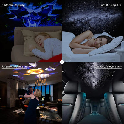 360° Rotation Galaxy Night Light Projector