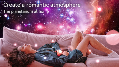 360° Rotation Galaxy Night Light Projector