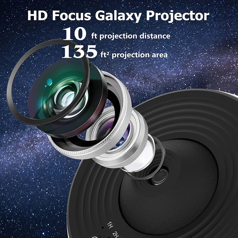 360° Rotation Galaxy Night Light Projector