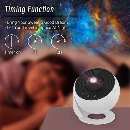 360° Rotation Galaxy Night Light Projector