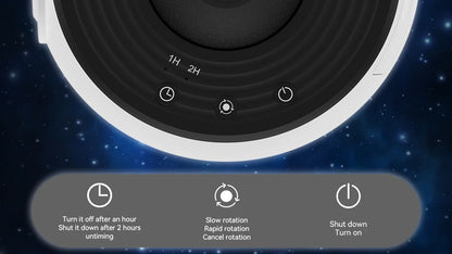 360° Rotation Galaxy Night Light Projector
