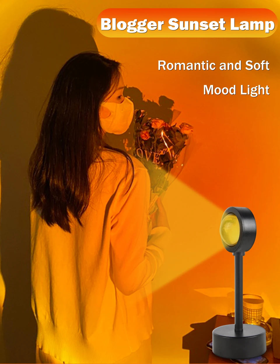 USB Powered Sunset Projector Lamp