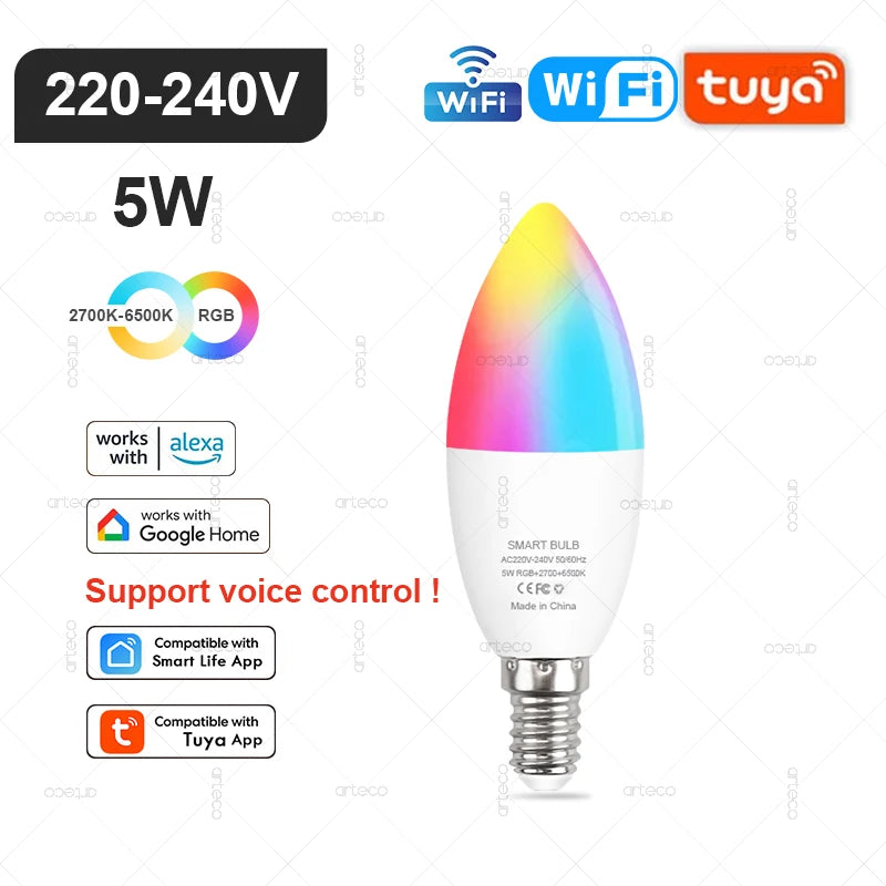 Wireless Bluetooth LED Smart Light Bulbs