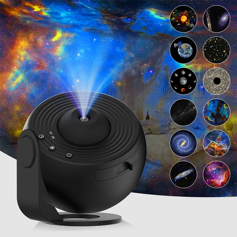 360° Rotation Galaxy Night Light Projector