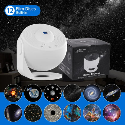 360° Rotation Galaxy Night Light Projector