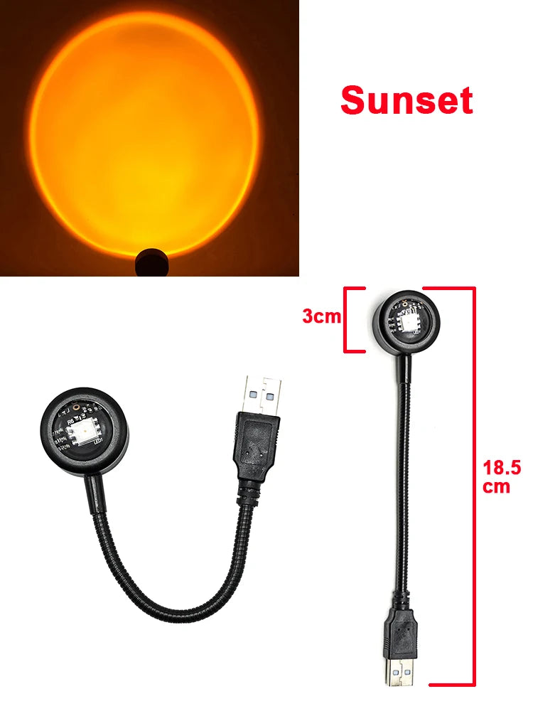 USB Powered Sunset Projector Lamp