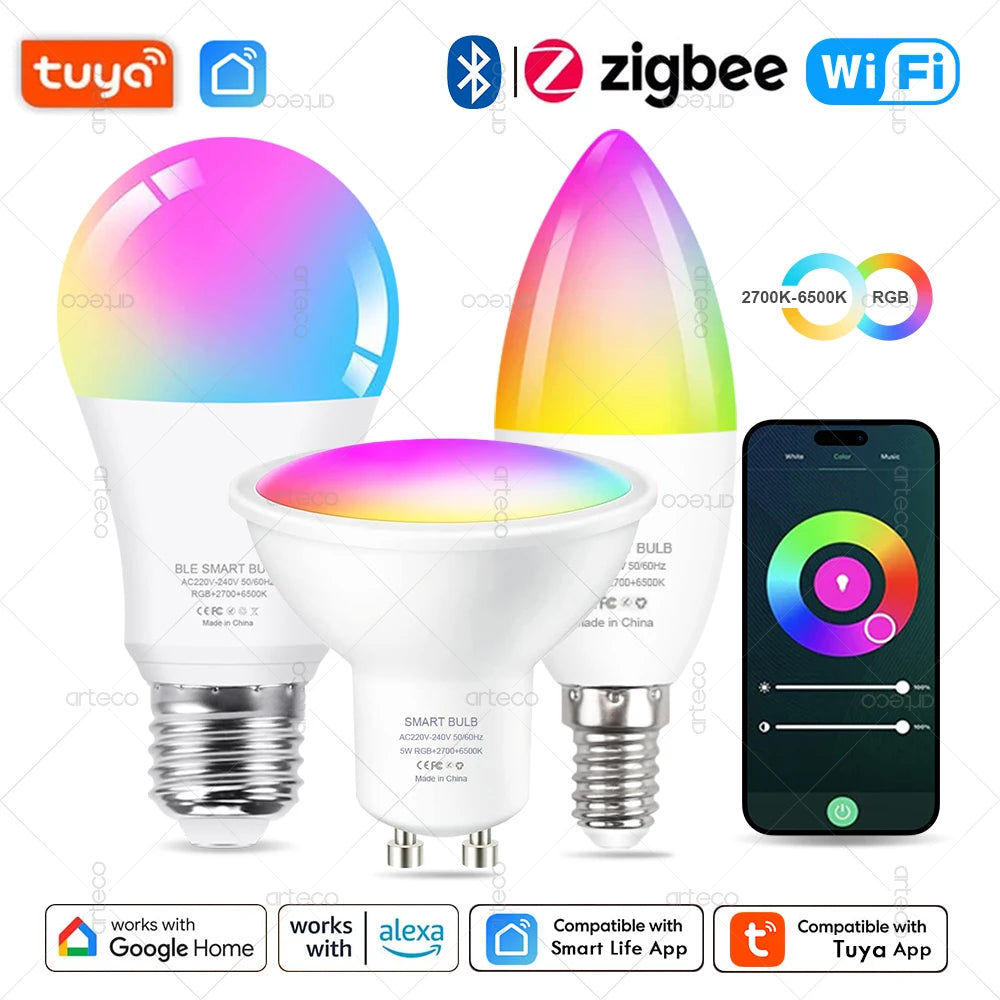 Wireless Bluetooth LED Smart Light Bulbs