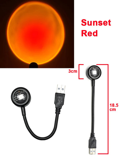 USB Powered Sunset Projector Lamp
