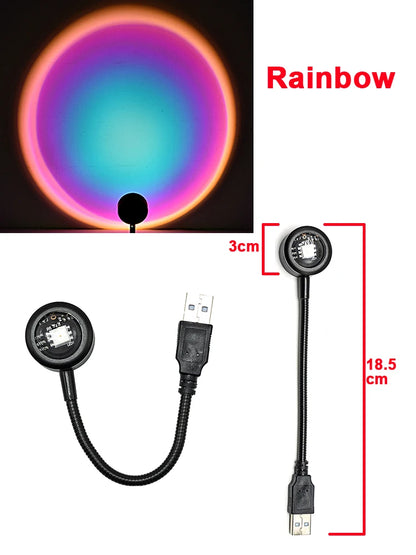 USB Powered Sunset Projector Lamp