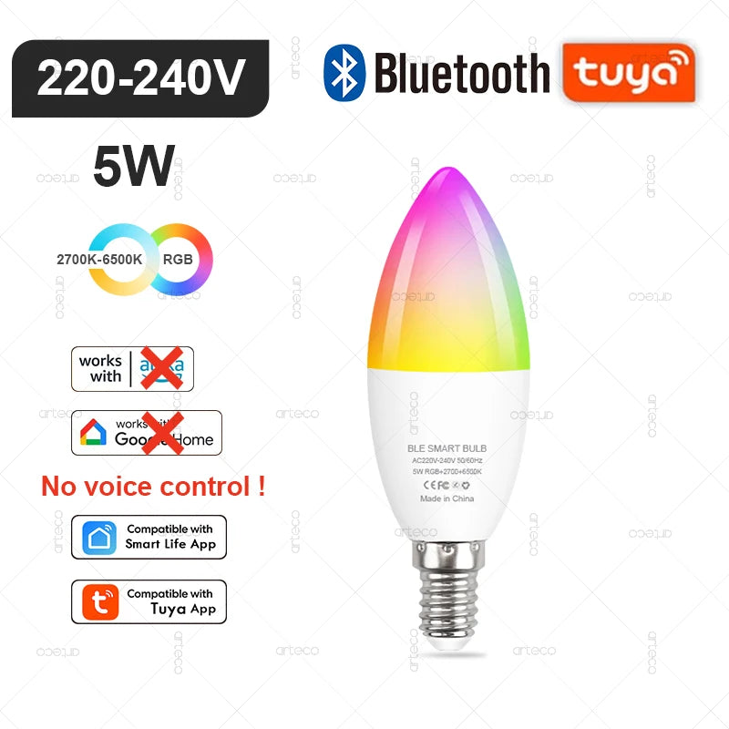 Wireless Smart Bluetooth LED Light Bulbs