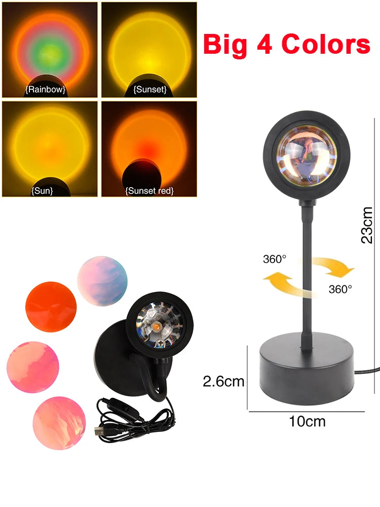 USB Powered Sunset Projector Lamp