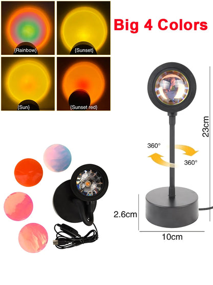 USB Powered Sunset Projector Lamp