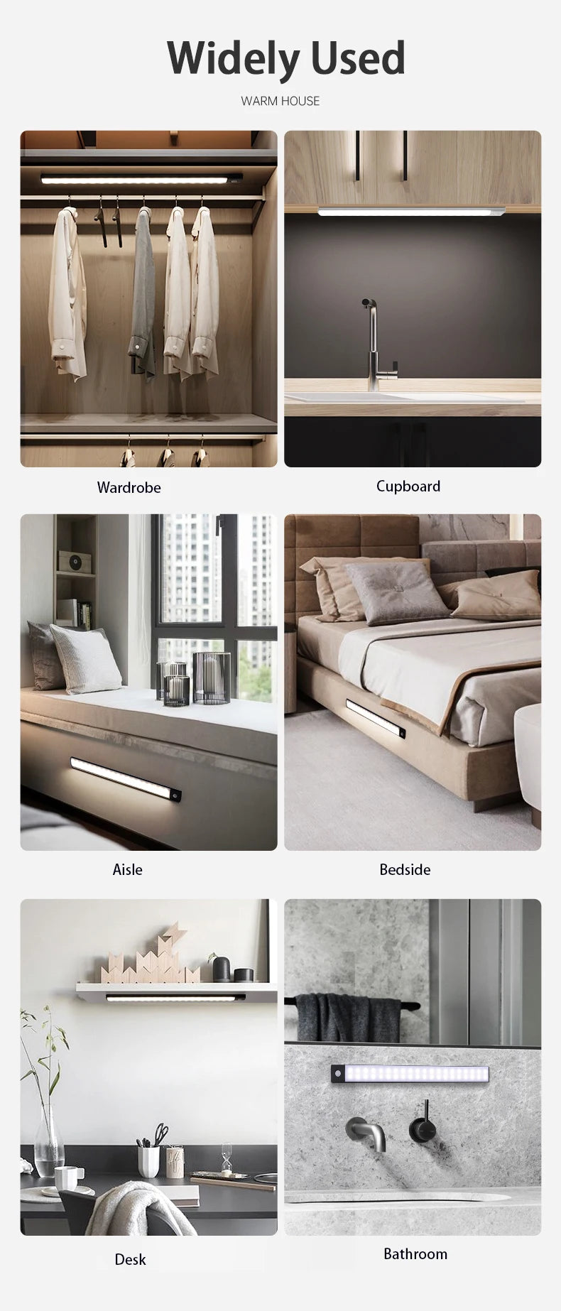Motion Sensored LED Cabinet Lights
