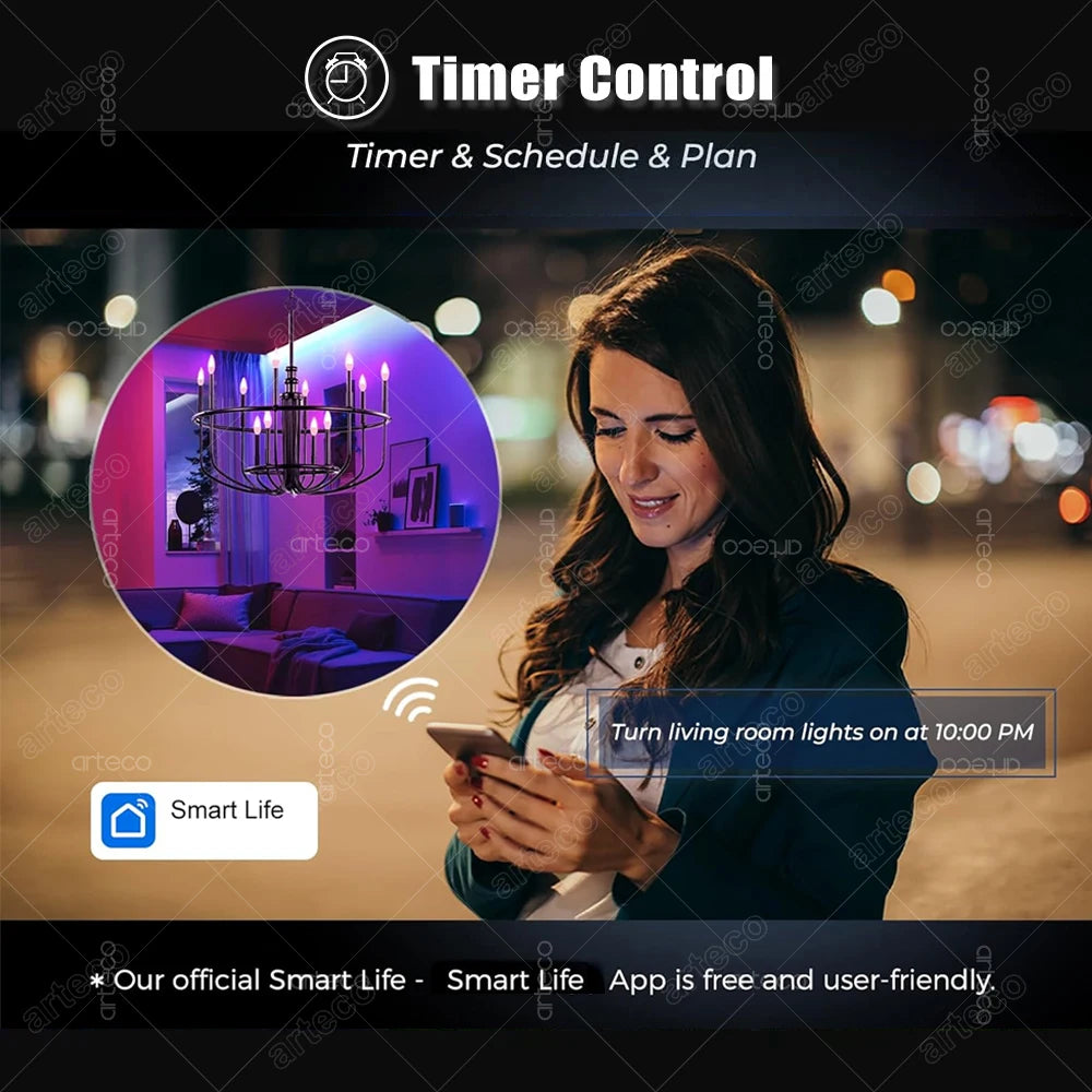 Wireless Smart Bluetooth LED Light Bulbs